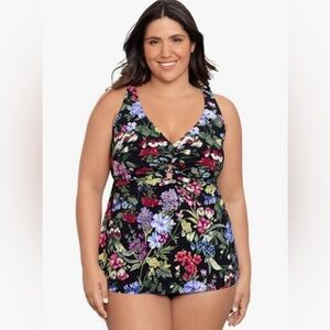 NWT Trimshaper Floral Print Women's Swimwear without bottom